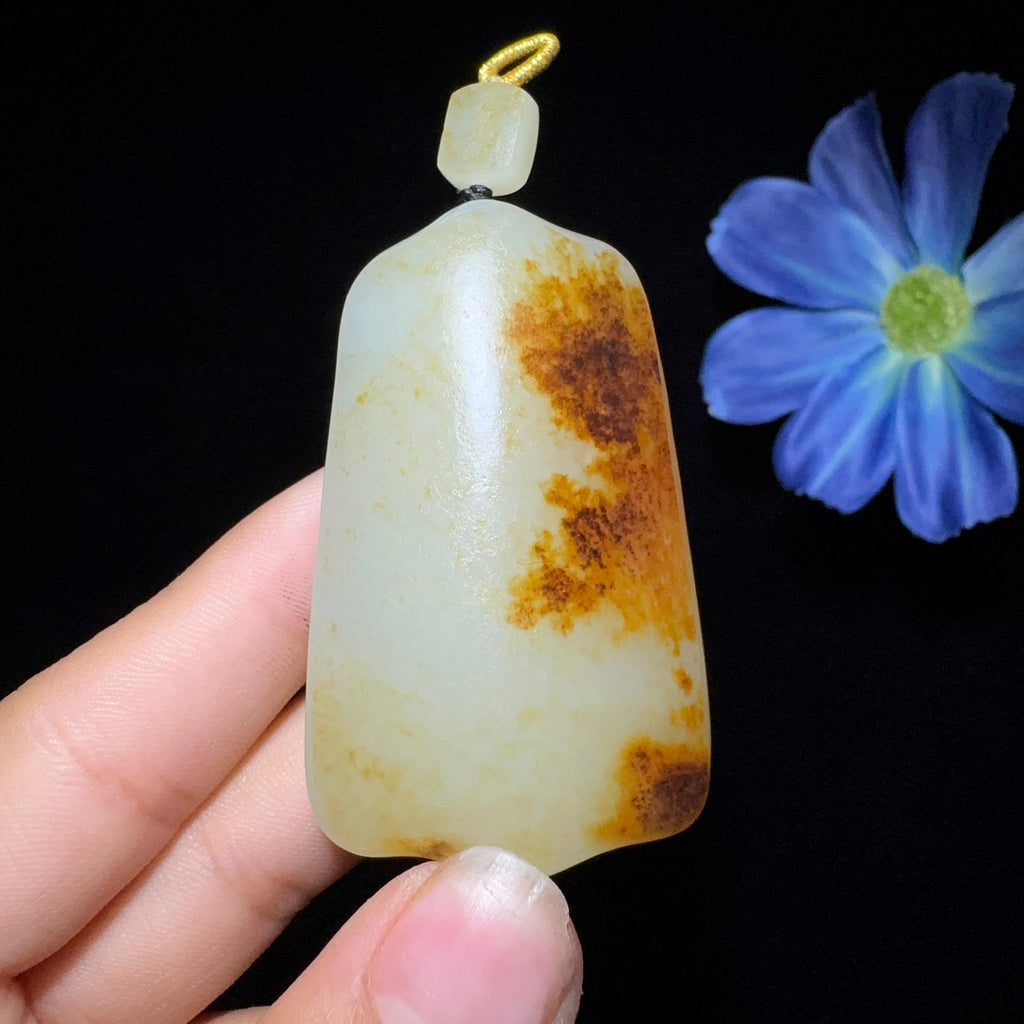 和田玉籽料平安无事牌（60.9g）