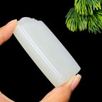 和田玉白玉无事牌（82.5g）