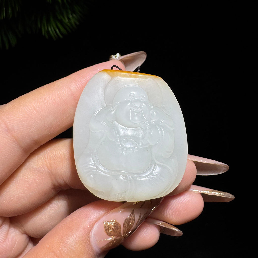 和田玉籽料白玉佛公（29.0g）