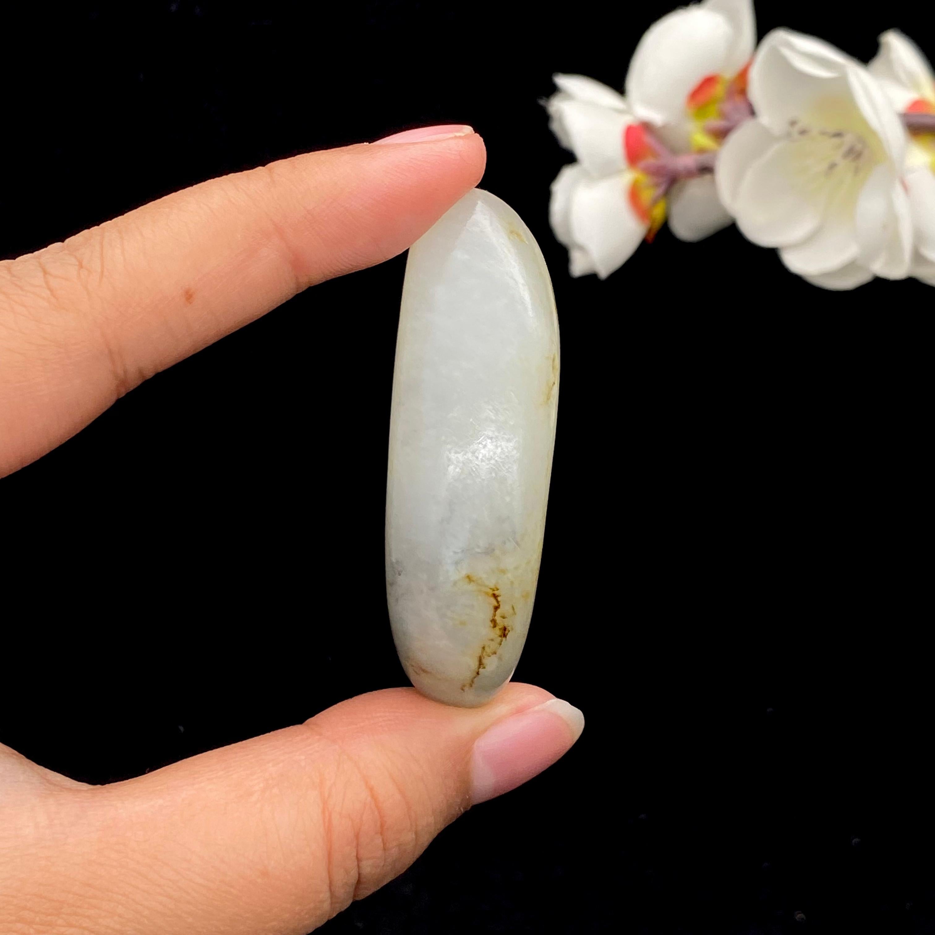 【超值推荐】和田玉洒金皮青花籽料（43.3g）