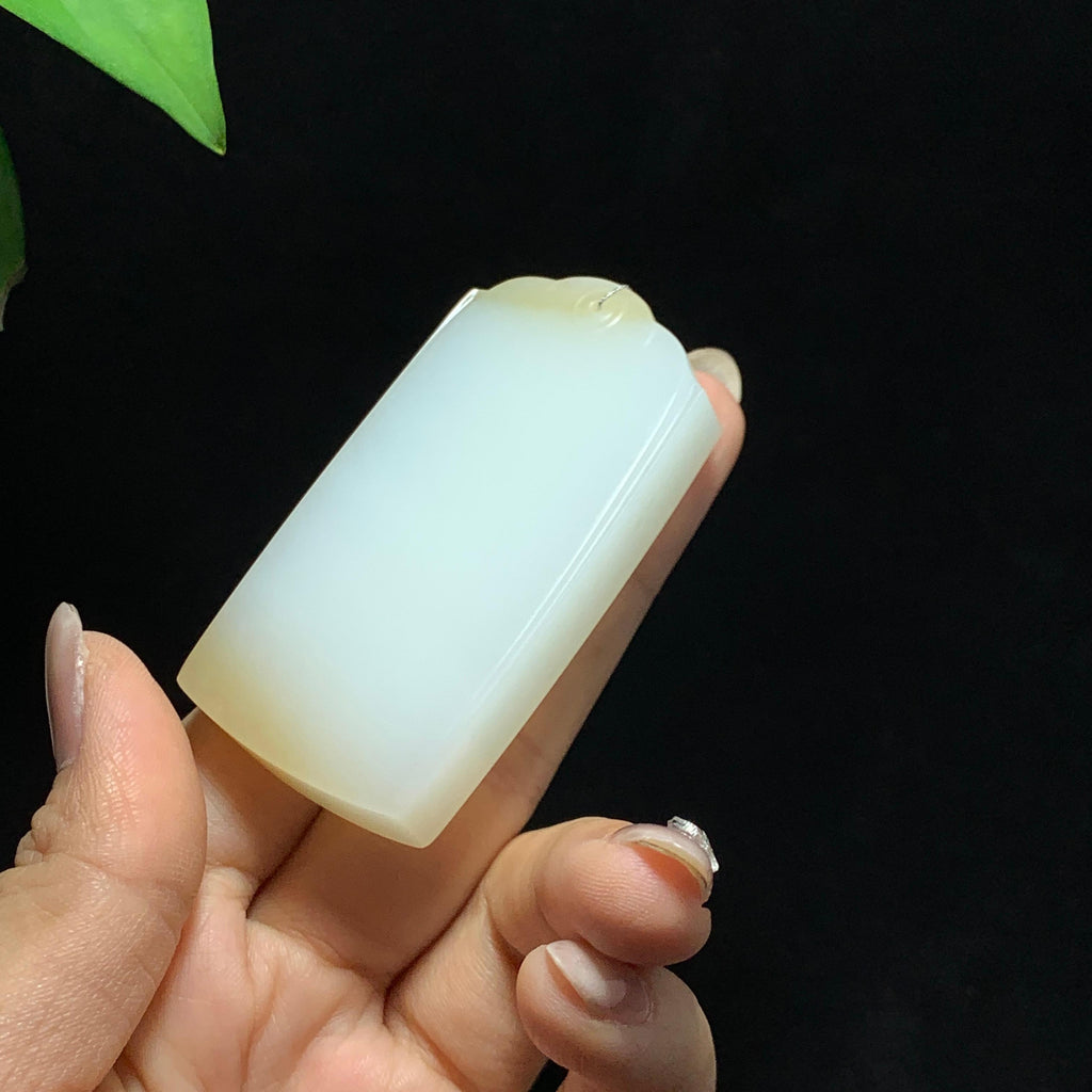 和田山料糖白玉无事牌（62.9g）