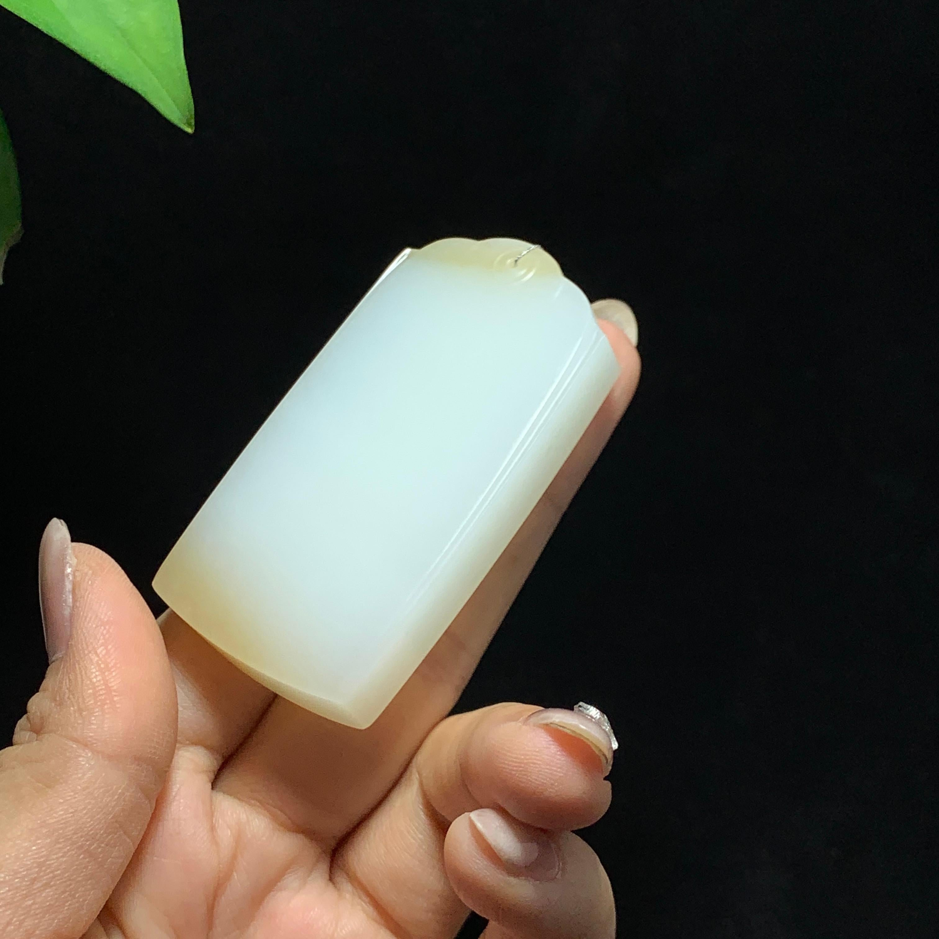 和田山料糖白玉无事牌（62.9g）