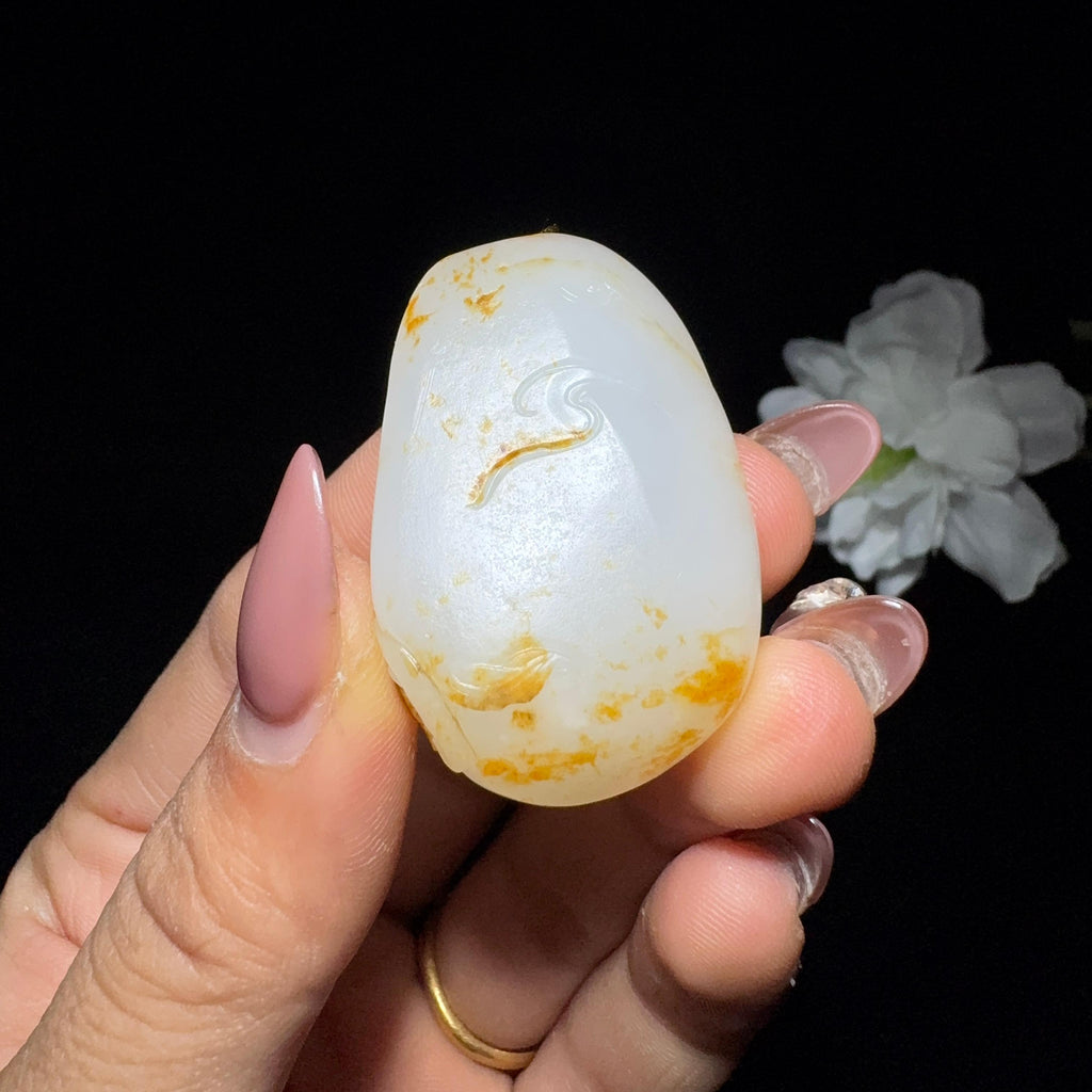 和田玉籽料挂件佛公（31.3g）