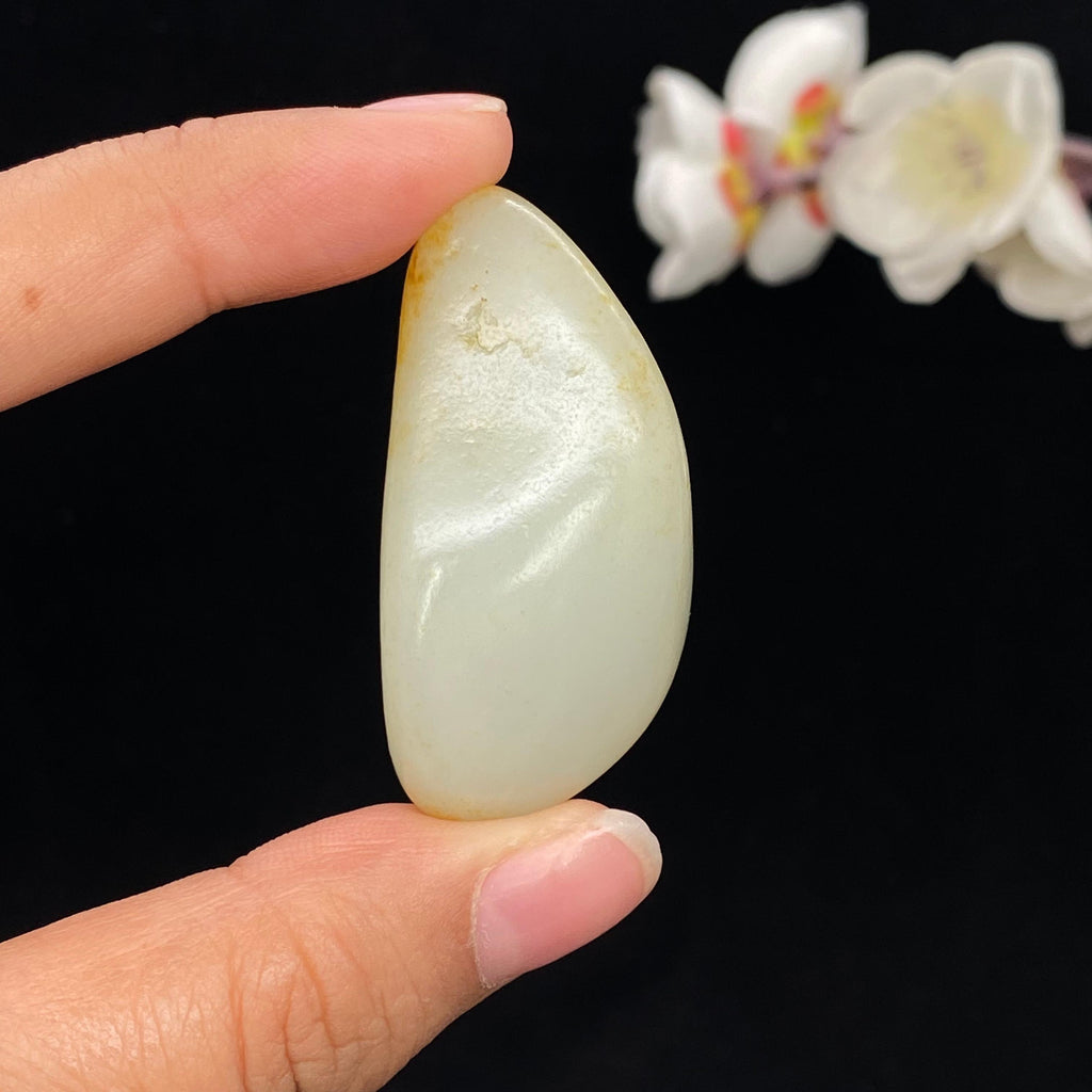 和田玉黄皮籽料挂件（42.2g）