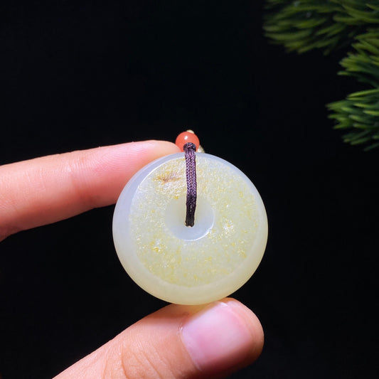 和田玉籽料平安扣（20.7g）