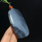 和田玉籽料青花无事牌（90.0g）