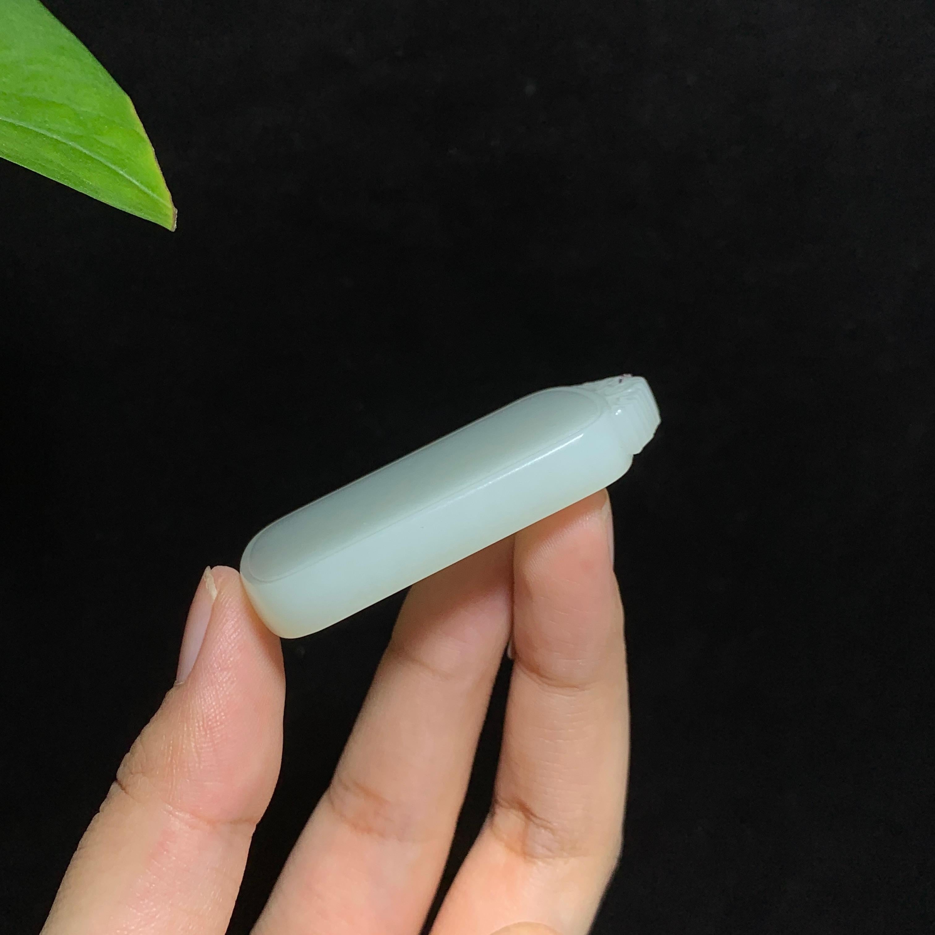 和田山料白玉无事牌挂件（32.0g）