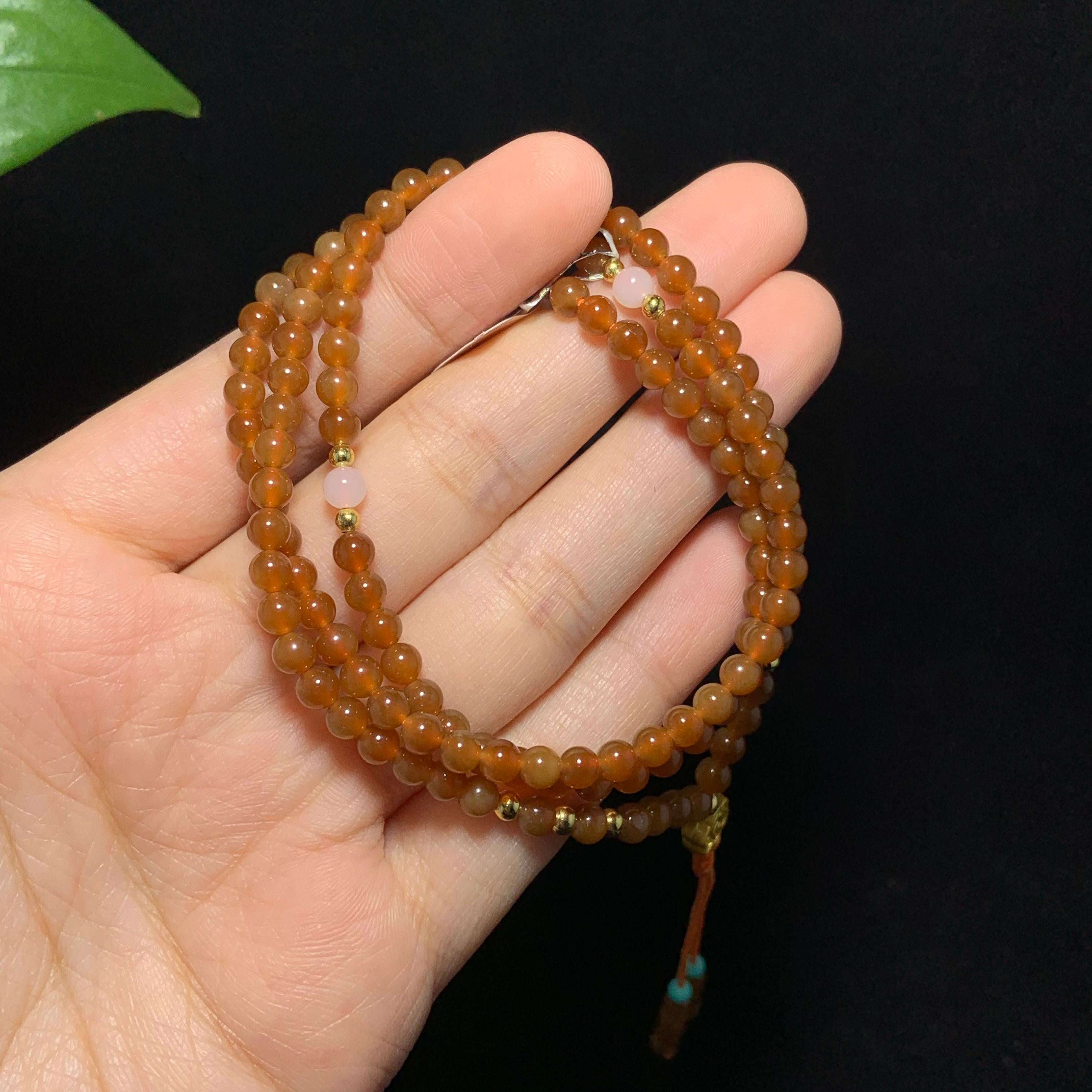 高品质新疆且末全糖小米珠108颗项链（15.4g）