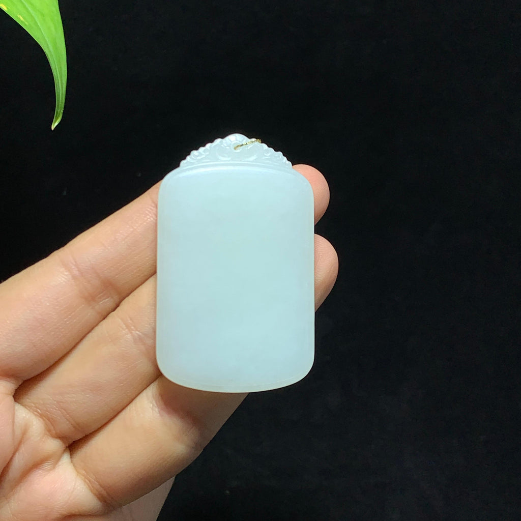 和田山料白玉无事牌挂件（27.3g）