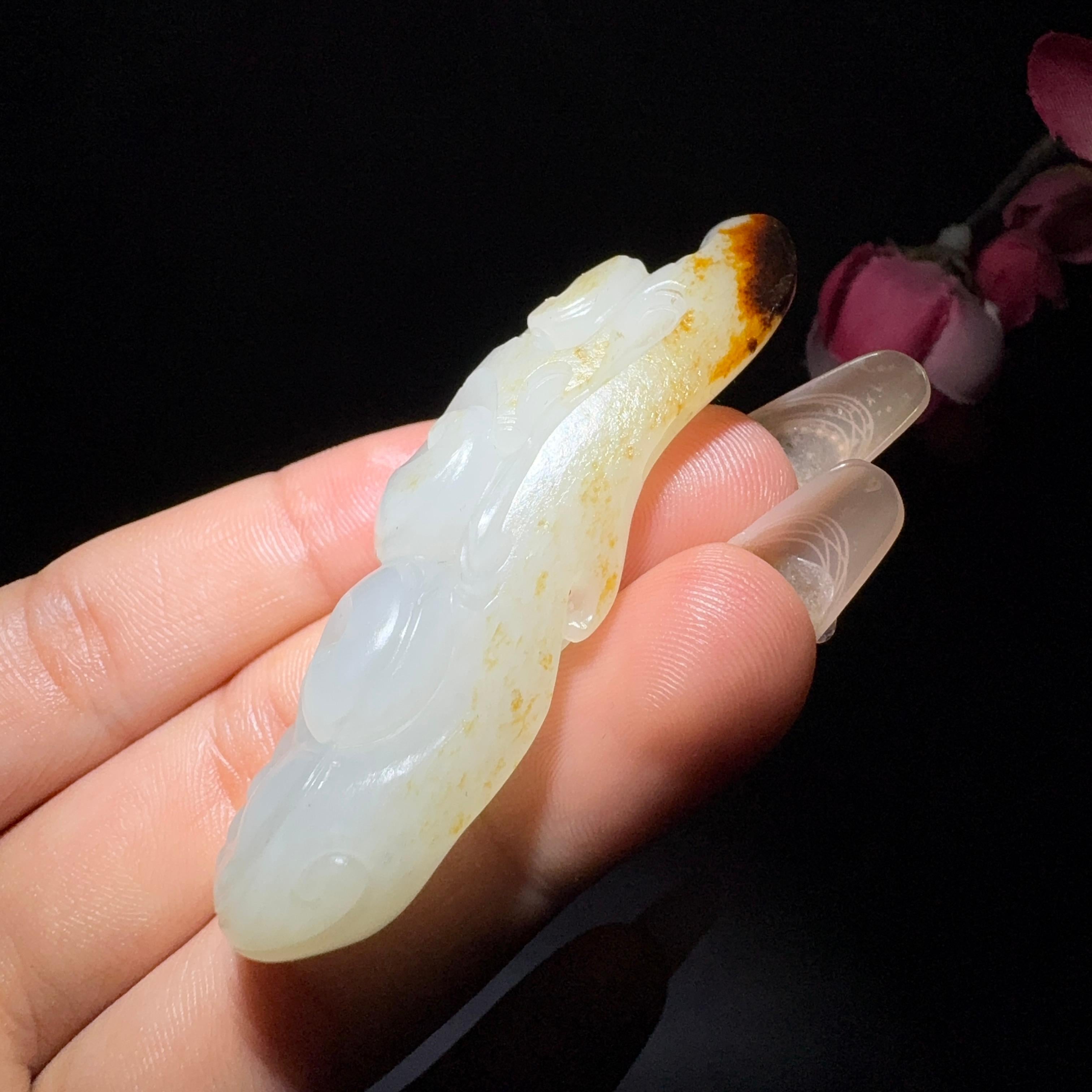 和田玉籽料如意挂件（23.2g）