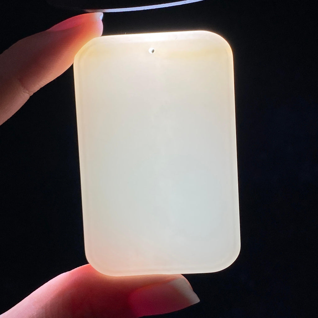 和田玉糖白无事牌（58.4g）