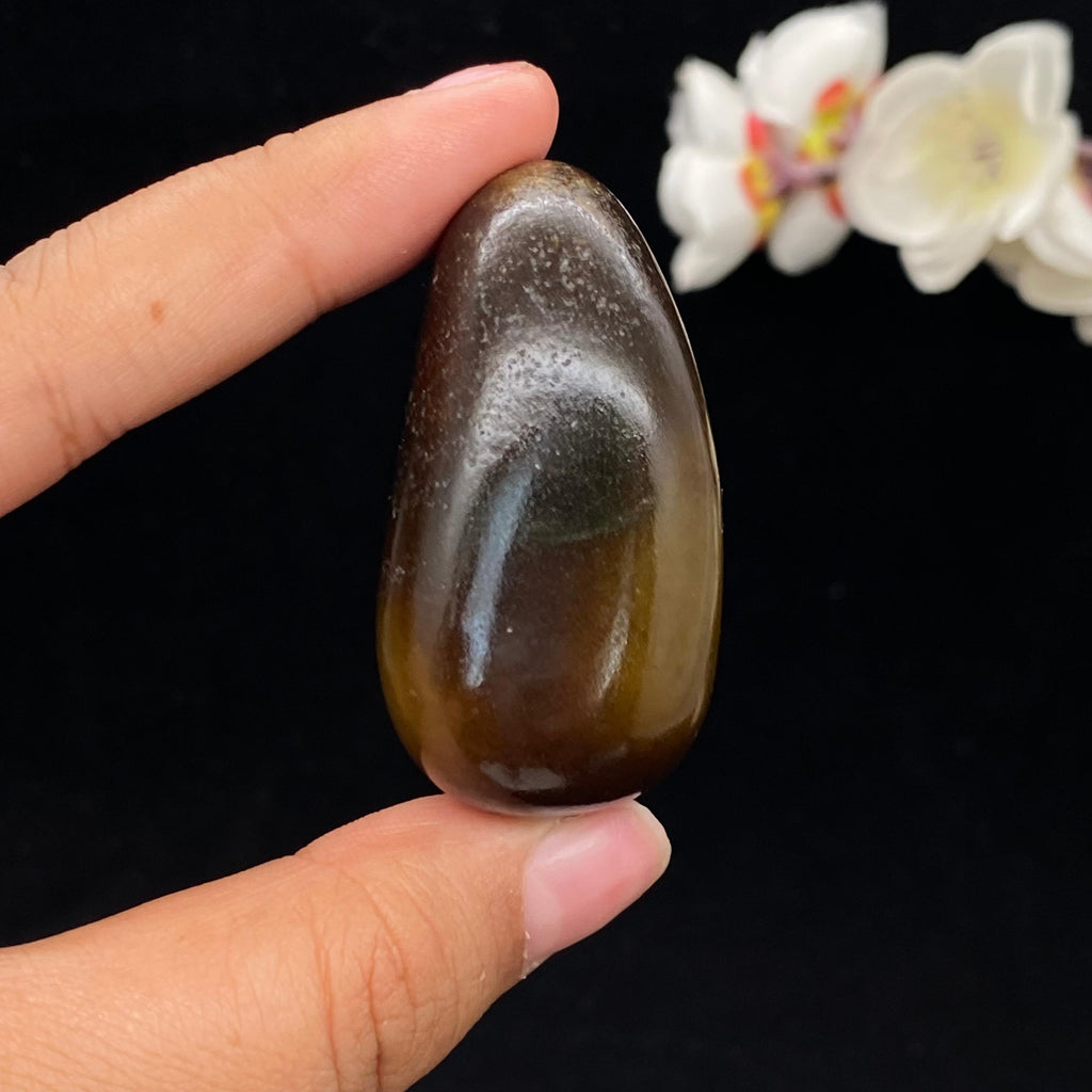 和田玉糖籽料手把件（69.5g）