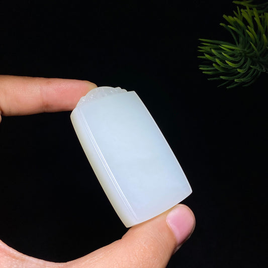 和田玉白玉平安无事牌（35.8g）