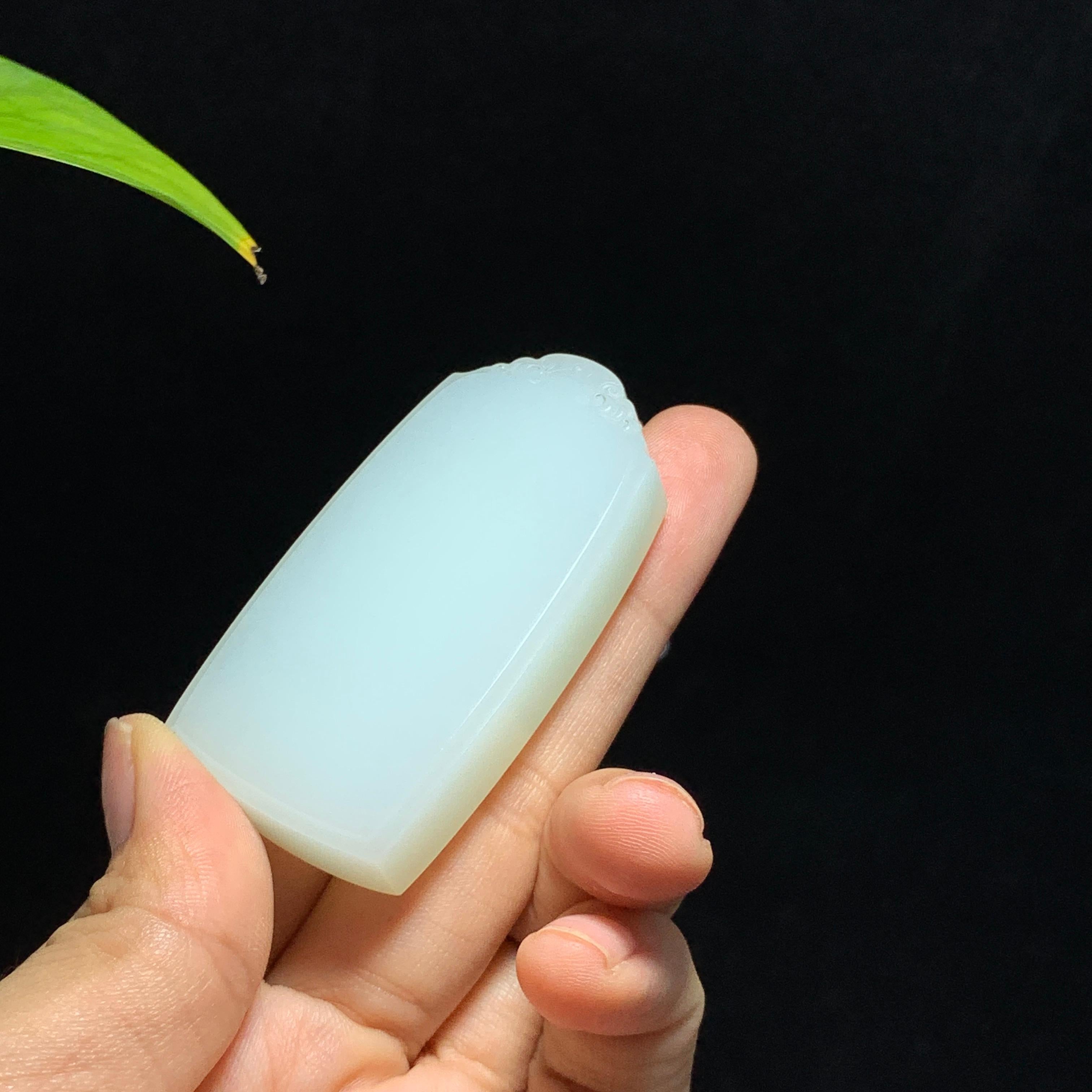 和田山料白玉无事牌挂件（55.4g）