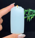 和田玉羊脂白玉平安无事牌（66.3g）