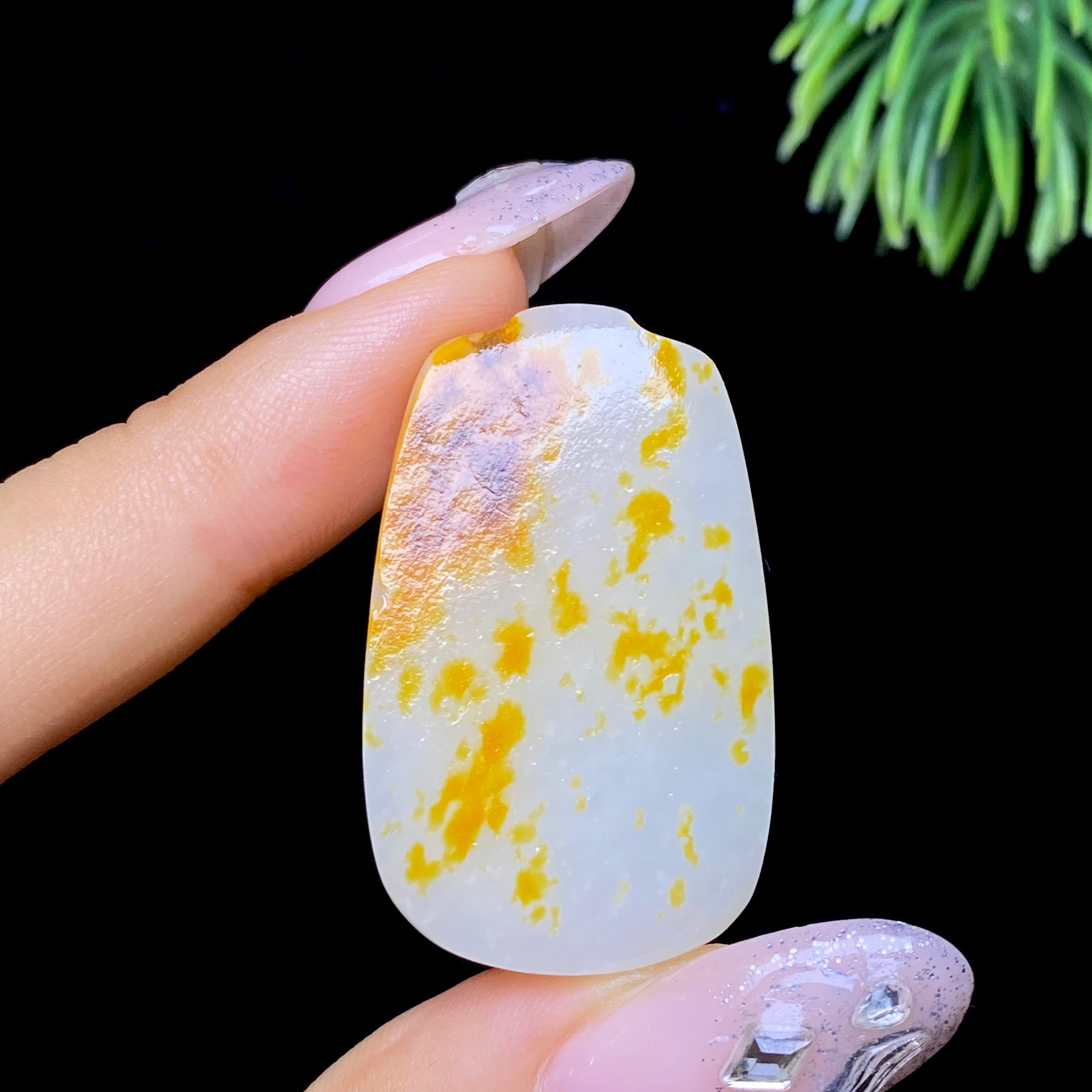 和田玉籽料无事牌（13.6g）