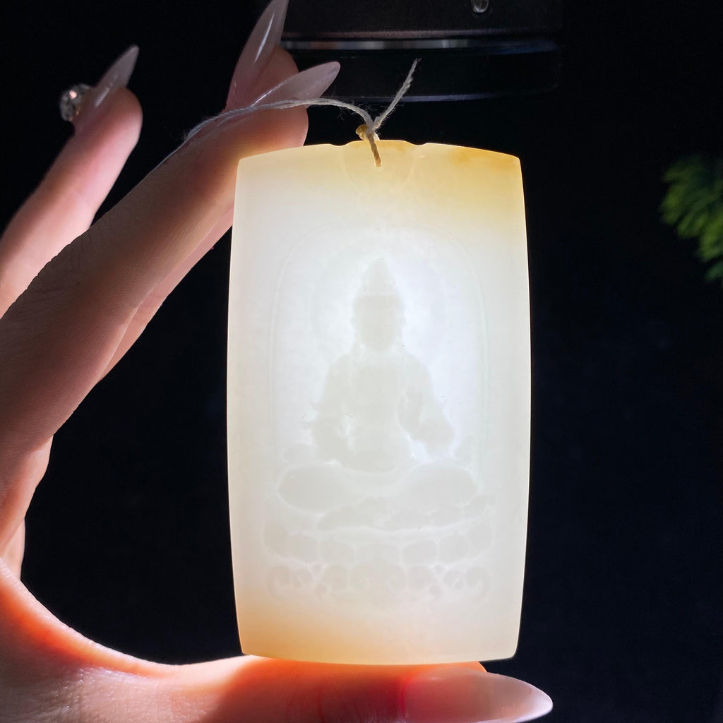 和田玉糖白观音（103.7g）