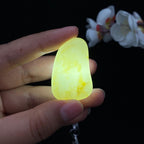 和田玉洒金皮籽料挂件（23g）