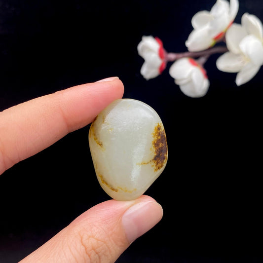 和田玉黄皮籽料原石（14.1g）