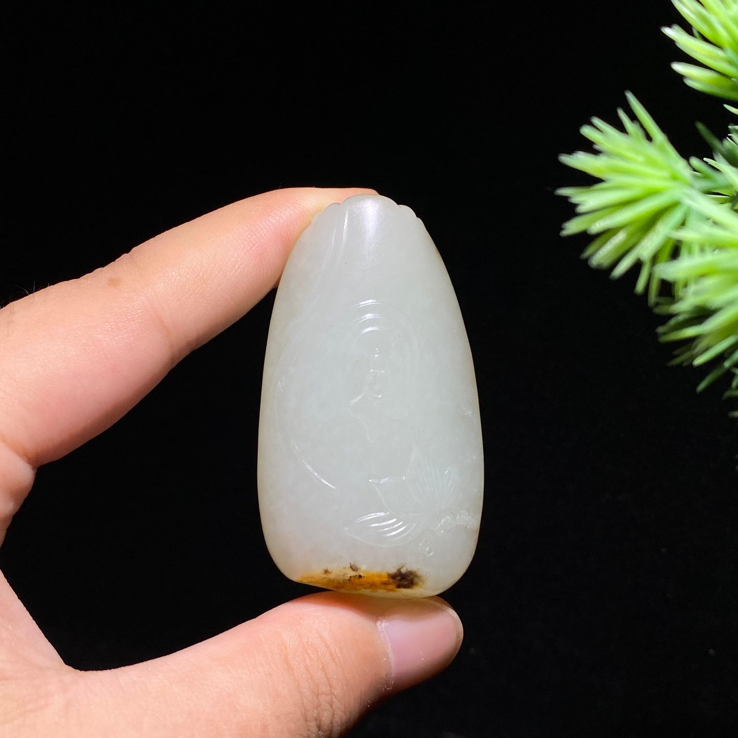 和田玉籽料观音（44.6g）