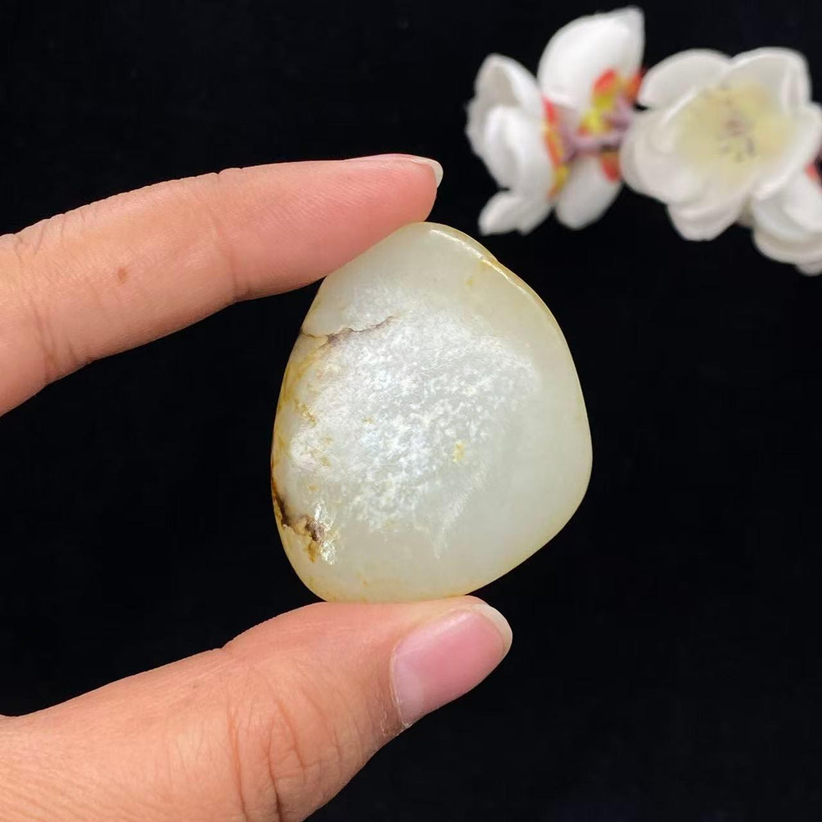 和田玉洒金皮籽料挂件（41g）