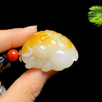 和田玉籽料小猪挂件（39.5g）