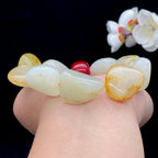 和田玉洒金皮籽料【精品手串】（82.2g）