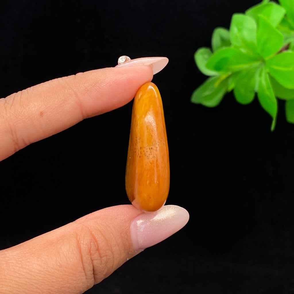 和田玉黄沁皮籽料挂件（22.4g）