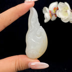 和田玉洒金皮籽料【老鹰头】挂件（34.6g）
