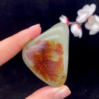 和田玉聚红皮籽料挂件（46.4g）