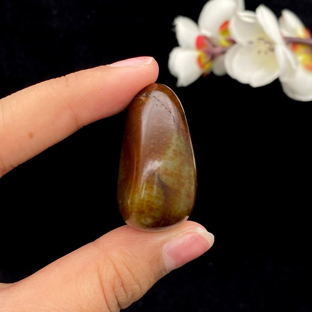 和田玉红沁皮籽料原石（39.4g）