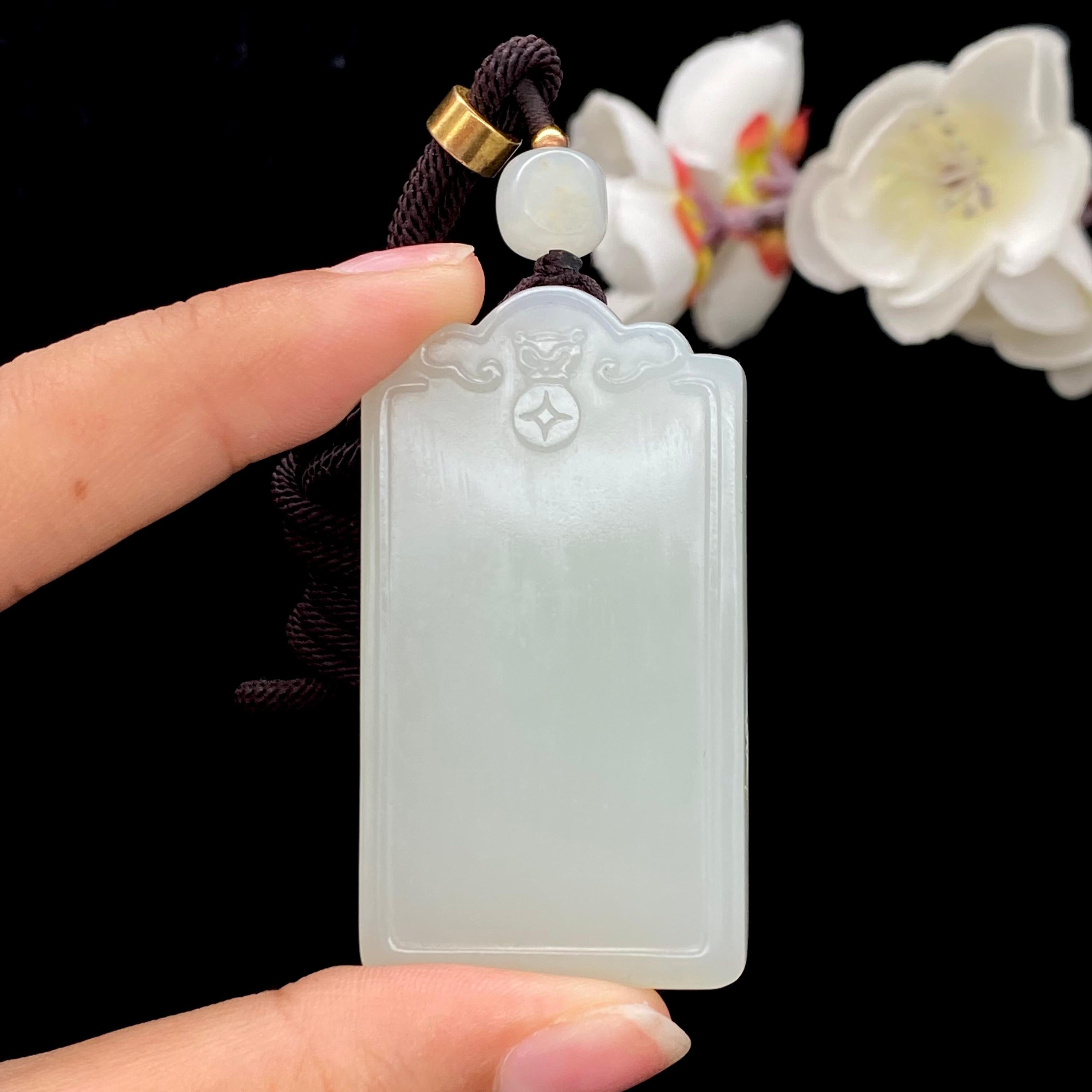 和田玉-白玉籽料【平安无事牌】（38.6g）