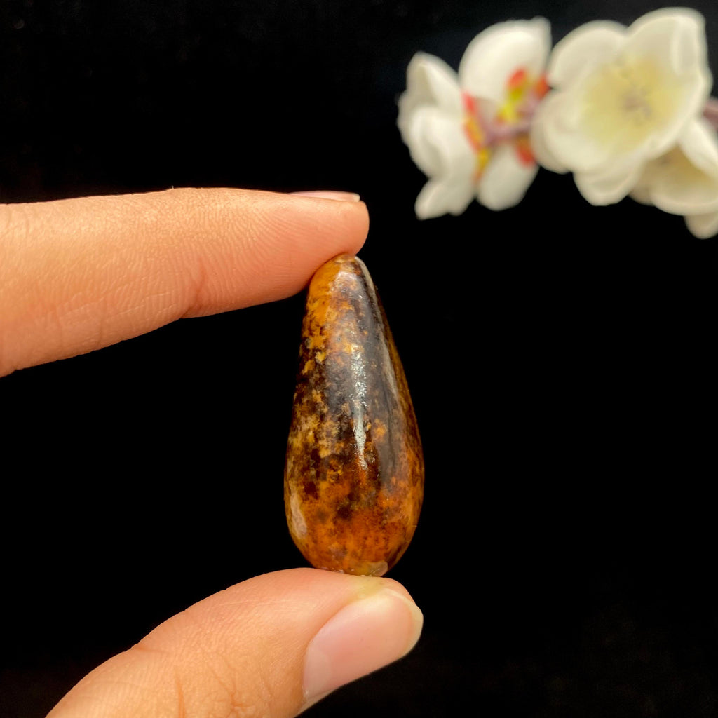 和田玉黄沁皮籽料挂件（23.9g）