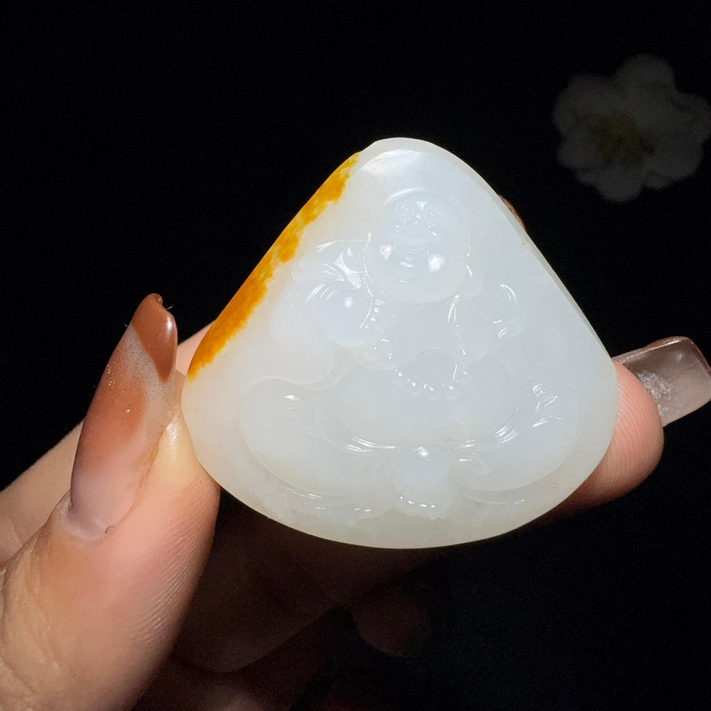 和田玉籽料挂件佛公（22.2g）