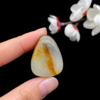 和田玉聚红皮青花低籽料原石（15.7g）