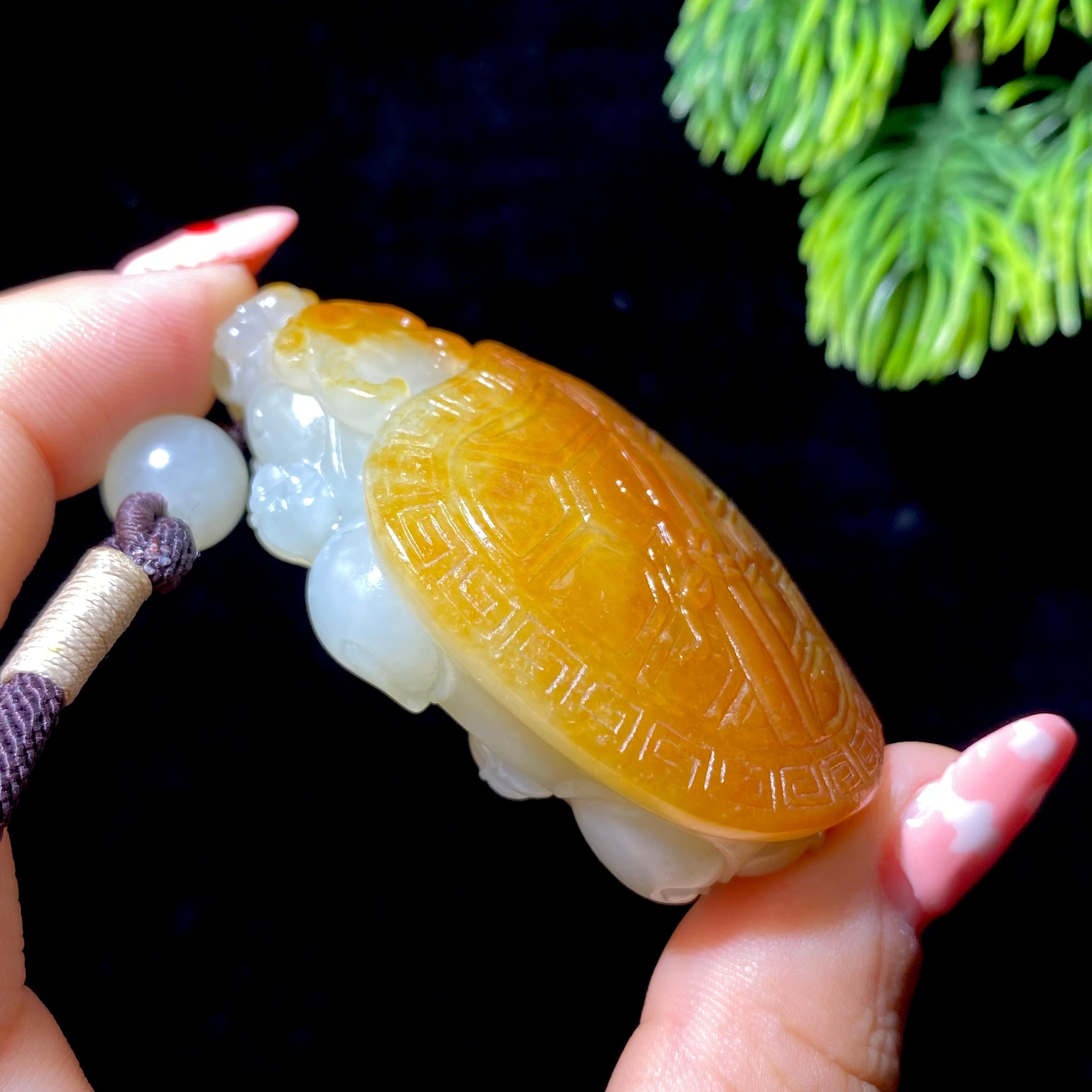 和田玉籽料龙龟（58.4g） – 厚德载玉