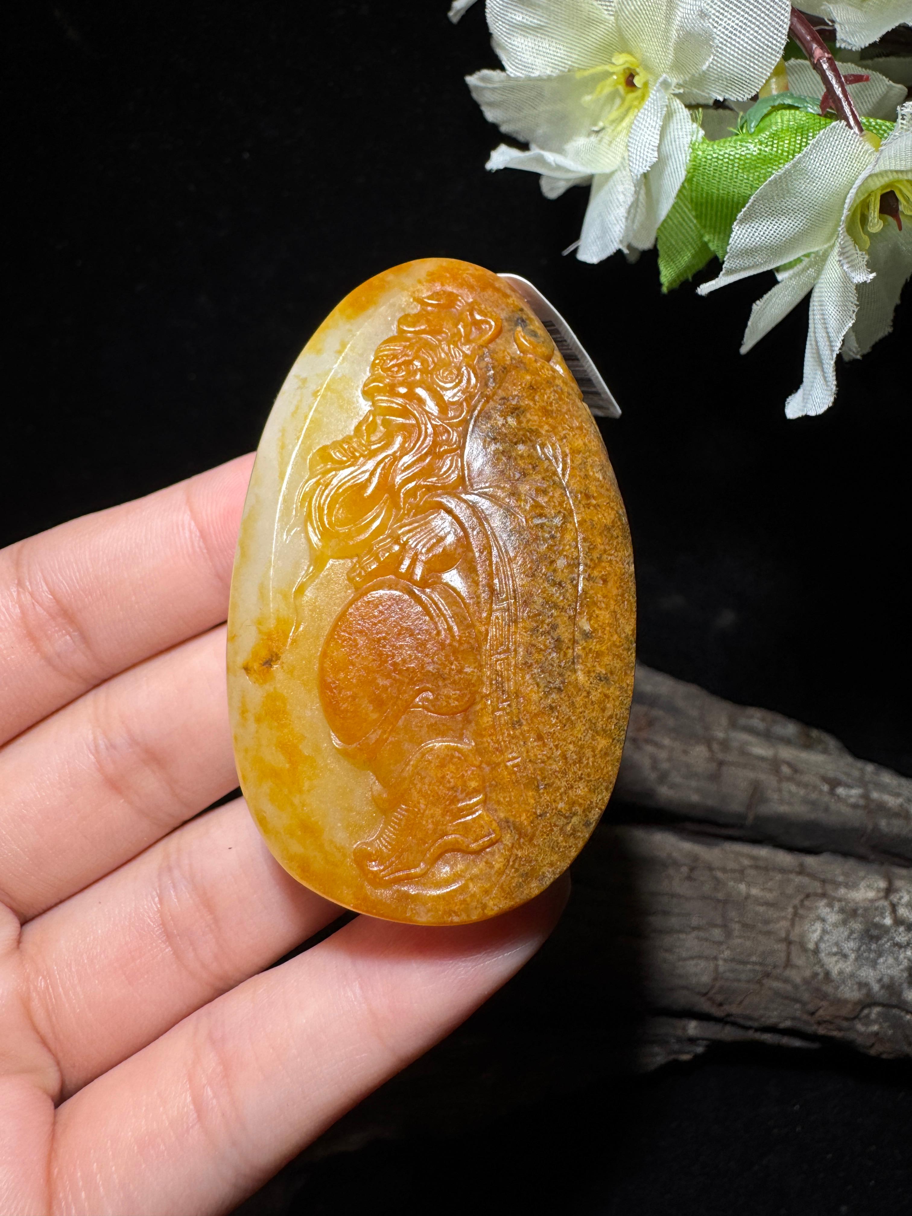 和田玉籽料钟馗（55.5g）