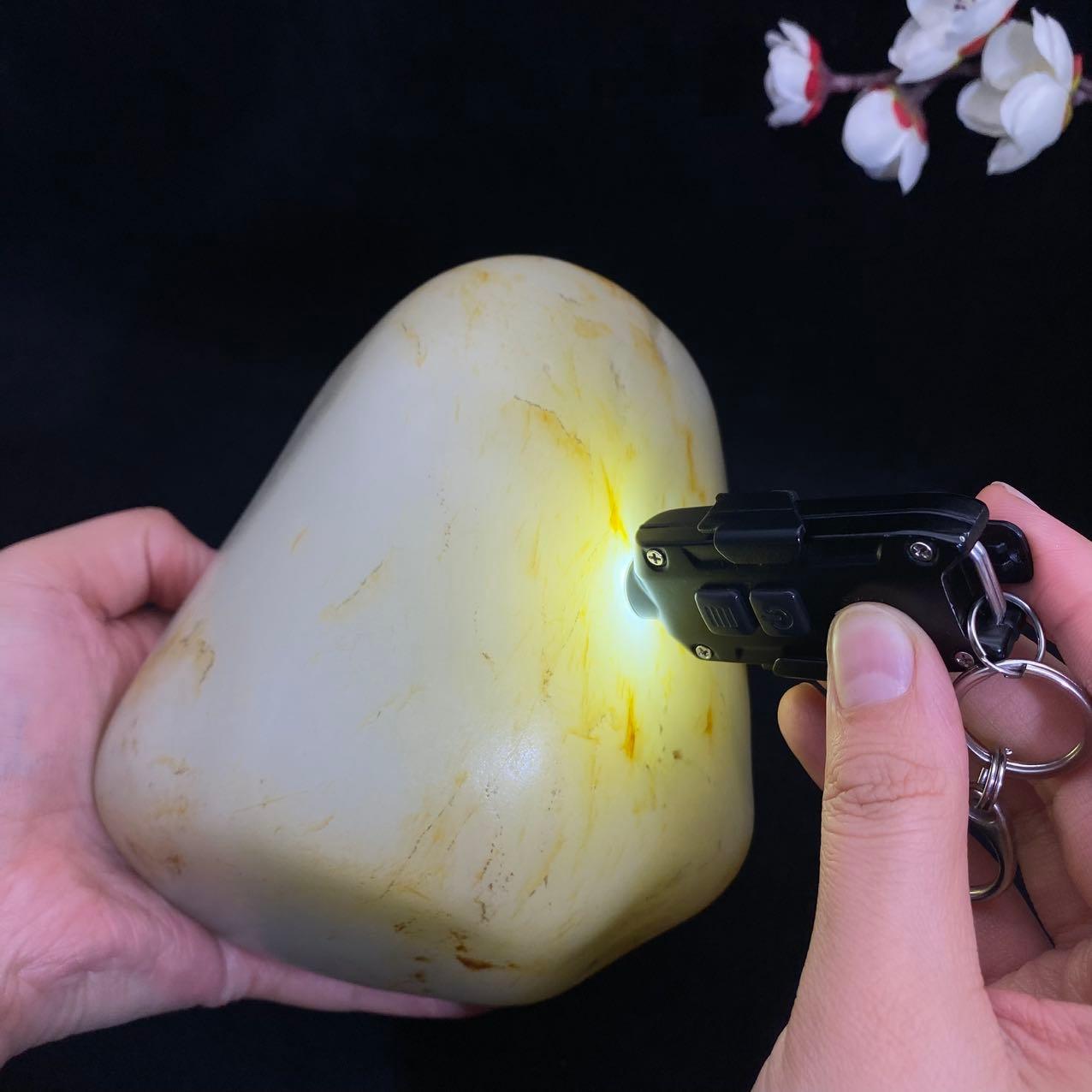 和田玉洒金皮籽料原石（2161.6g）