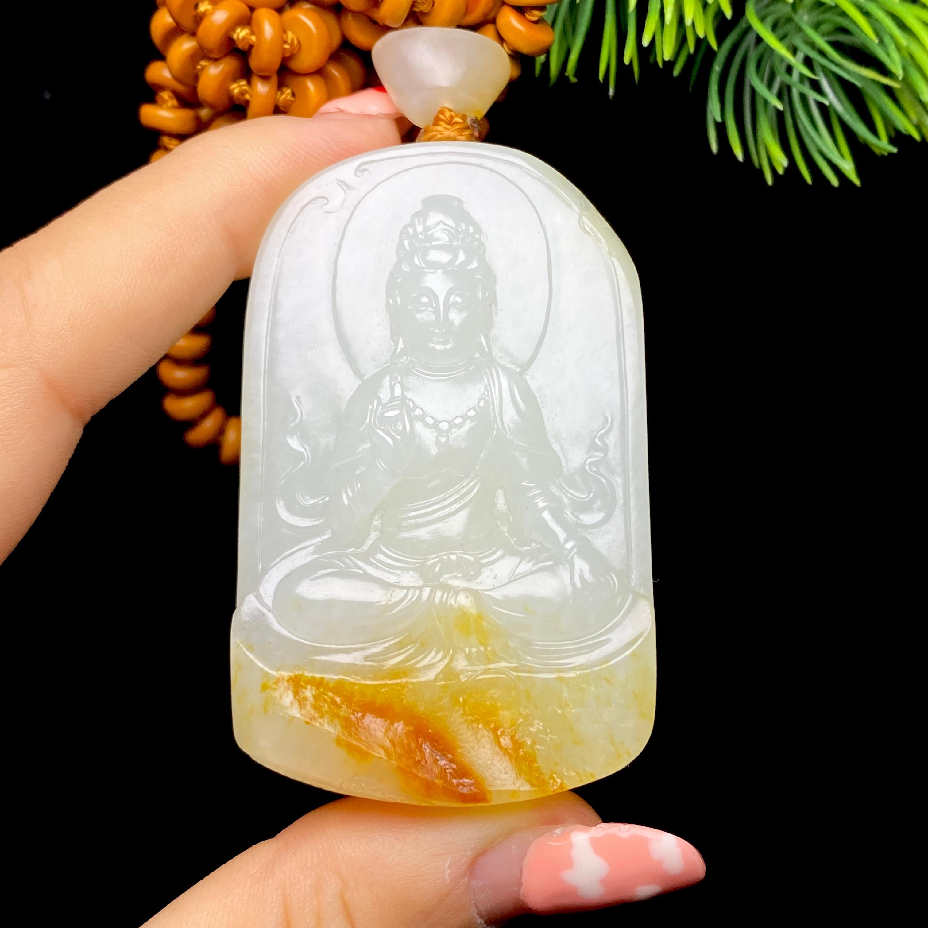 和田玉籽料观音（72.1g）