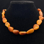 和田玉黄沁皮【精品项链】（96.9g）