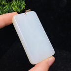 和田玉糖白无事牌（60.4g）