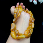 和田玉黄沁皮【精品项链】（114.1g）