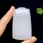 和田玉白玉无事牌（77.1g）