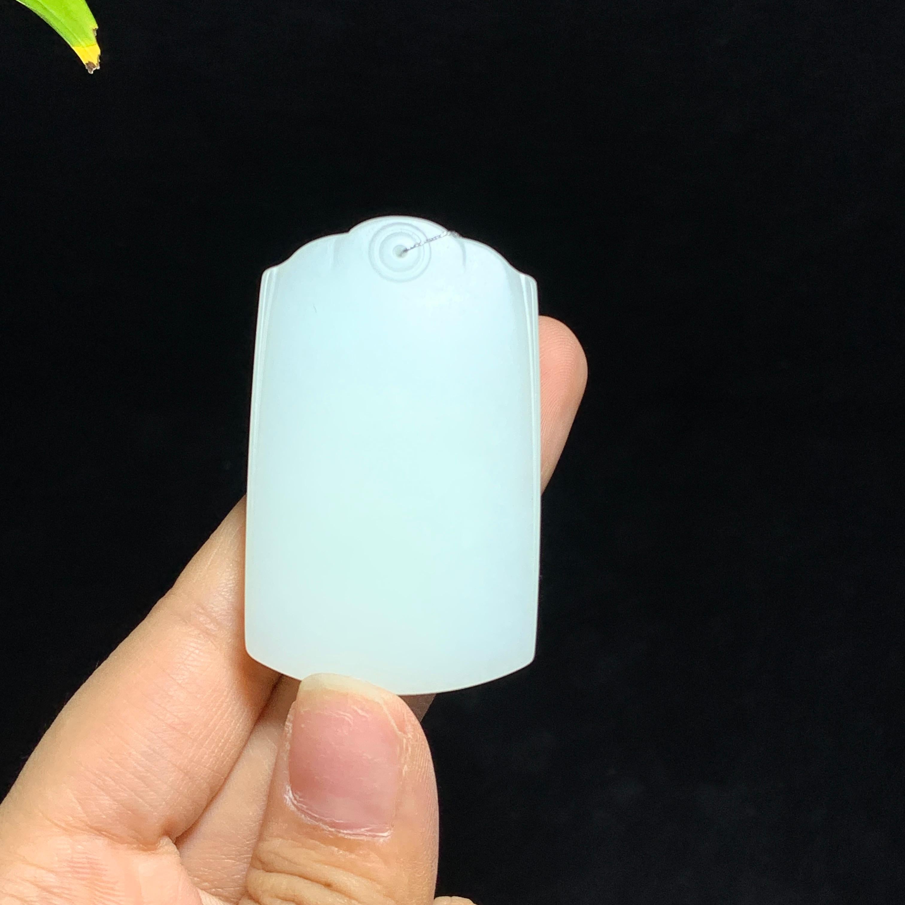 和田山料白玉无事牌挂件（40.0g）