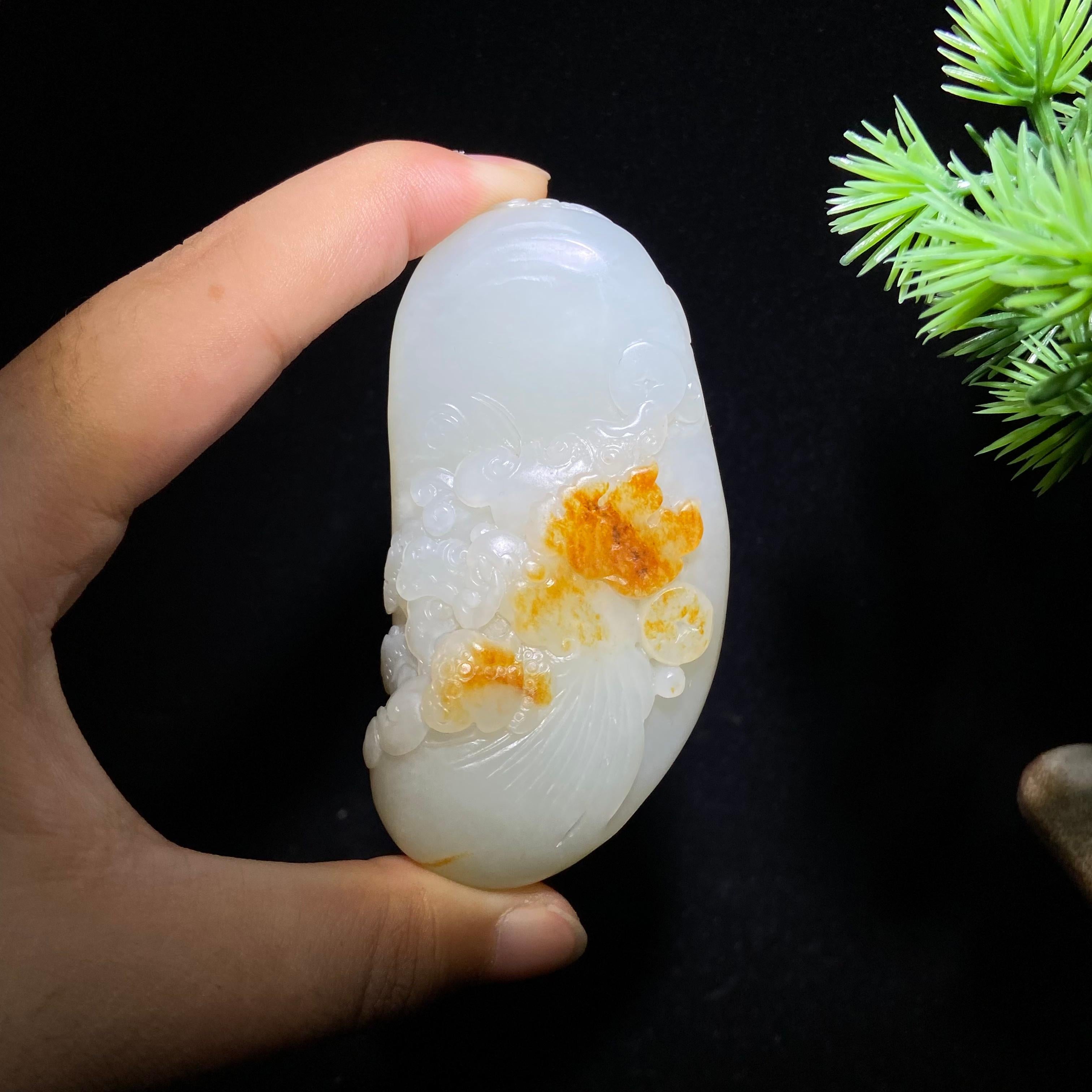 和田玉籽料冠上加冠（119.4g）