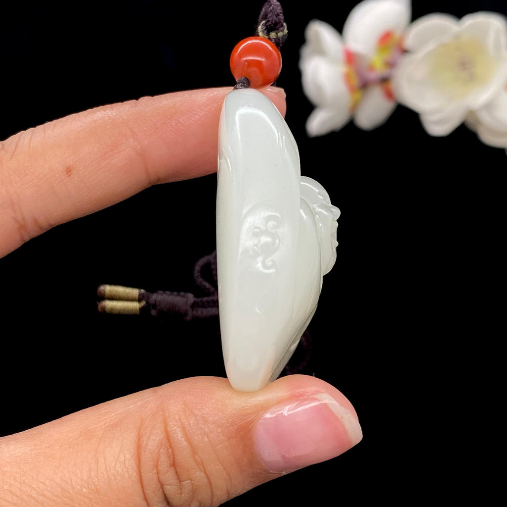 和田玉白玉籽料【佛公】挂件（43.2g）