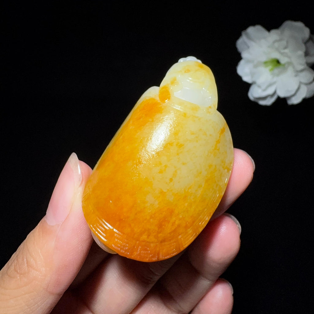 和田玉籽料龙龟挂件（62.4g）