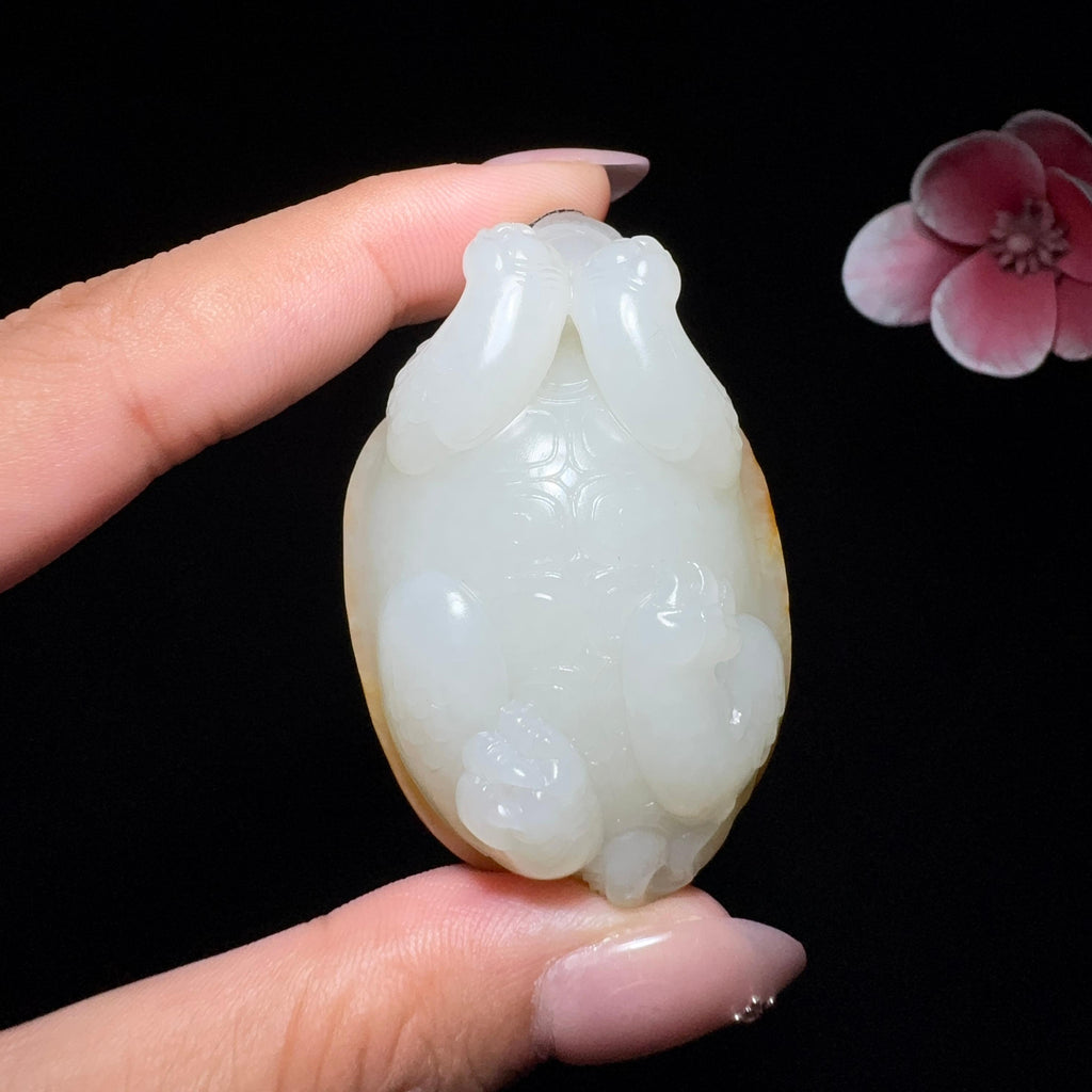 和田玉籽料龙龟挂件（62.3g）