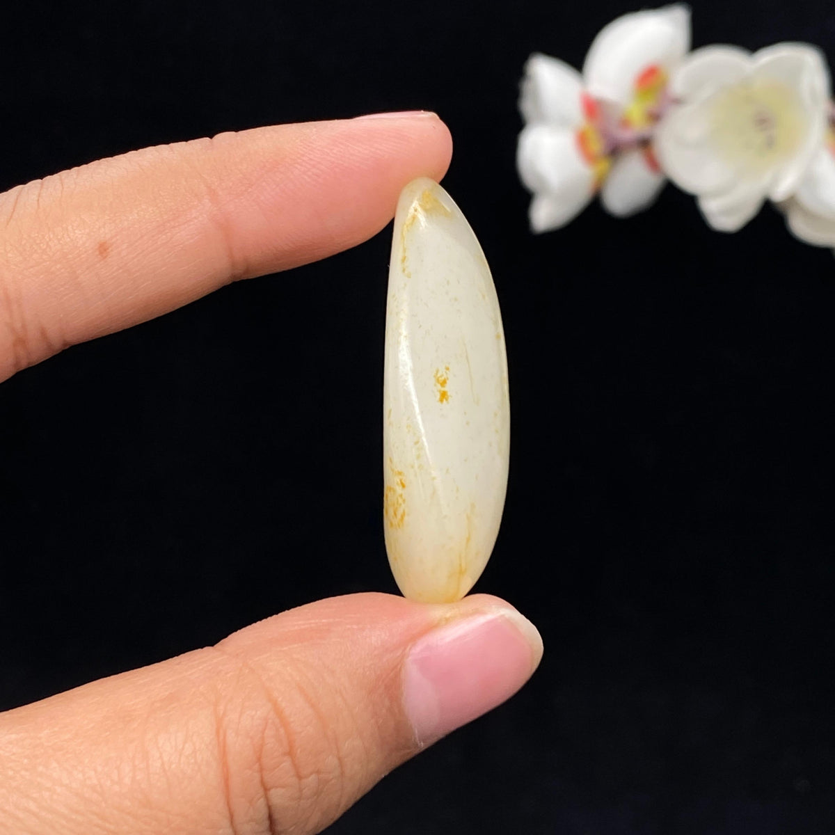 和田玉洒金皮籽料挂件（17.2g）