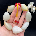 和田玉洒金皮籽料【精品手串】（112.1g）